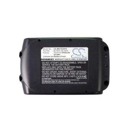 Bsc Preferred Makita BCL180F BCL180W BCL180Z BCL180ZW BCL182Z BCS550F 3000mAh Power Tool Repl. Battery CS-MKT830PX